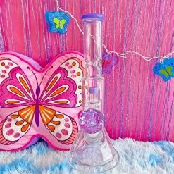 Burning Love Material Girl Water Pipe- Purple 12 Burning Love Material Girl Water Pipe- Purple