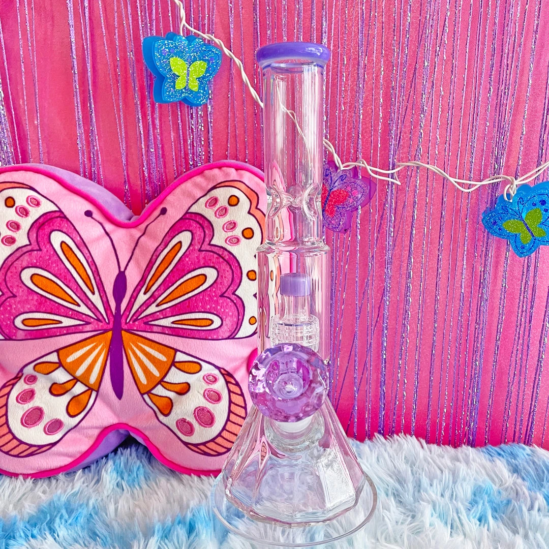 Burning Love Material Girl Water Pipe- Purple 6 Burning Love Material Girl Water Pipe- Purple