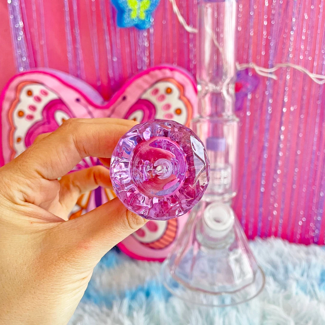 Burning Love Material Girl Water Pipe- Purple 8 Burning Love Material Girl Water Pipe- Purple