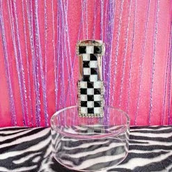 Burning Love Lighters Fancy Flame Lighter- Black/white Checker