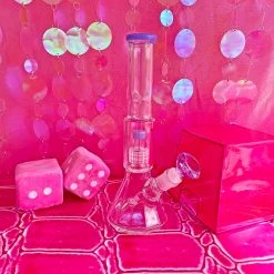 Burning Love Material Girl Water Pipe- Purple 11 Burning Love Material Girl Water Pipe- Purple