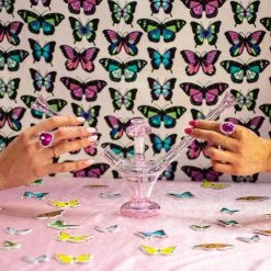 Burning Love Lovebirds Water Pipe- Pink