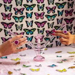 Burning Love Lovebirds Water Pipe- Pink