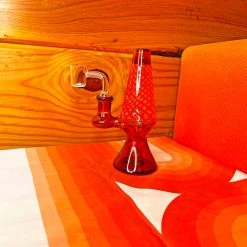 Burning Love Lava Lamp Rig- Amber Bongs