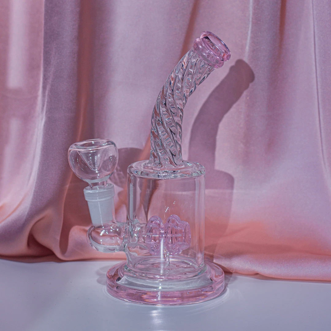 Burning Love Chic Water Pipe- Pink Bongs 10 Burning Love Chic Water Pipe- Pink Bongs