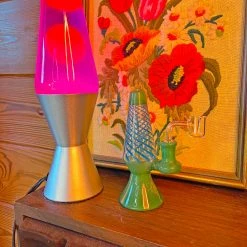 Burning Love Lava Lamp Rig- Jade/blue Bongs