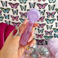 Burning Love Pipes Butterfly Pipe- Purple