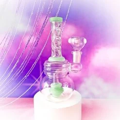 Burning Love Mini Twirl Water Pipe- Jade Bongs