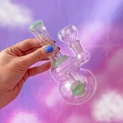 Burning Love Mini Twirl Water Pipe- Jade Bongs