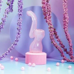 Shop Burning Love Glow In The Dark Bubbler - Pink Pipes