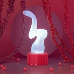 Shop Burning Love Glow In The Dark Bubbler - Pink Pipes