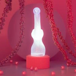 Shop Burning Love Glow In The Dark Bubbler - Pink Pipes