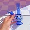 Burning Love Smiley Mini Bong- Blue 2 Burning Love Smiley Mini Bong- Blue