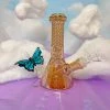 Burning Love Crystal Water Pipe- Rose Gold Iridescent 1 Burning Love Crystal Water Pipe- Rose Gold Iridescent