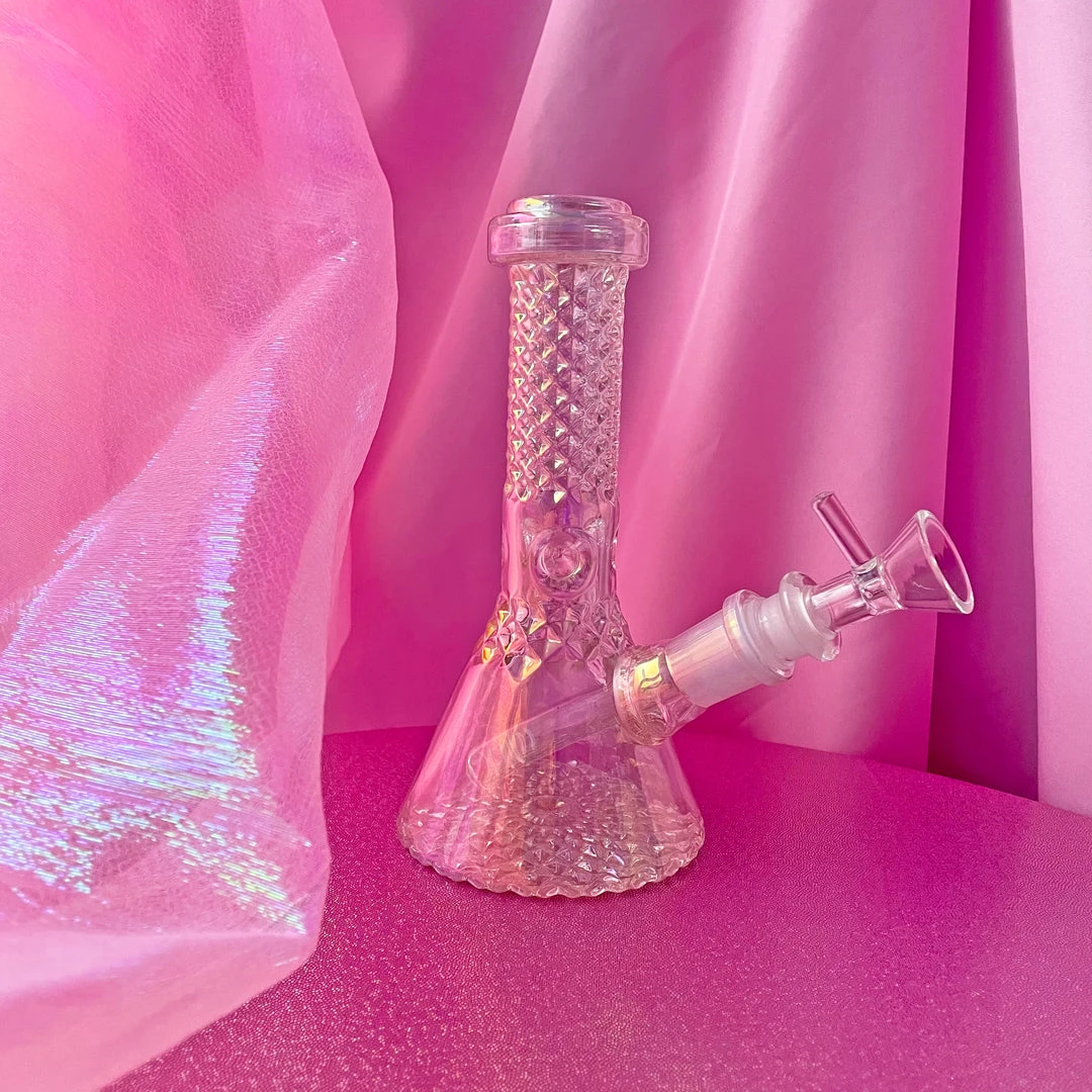 Burning Love Bongs Crystal Water Pipe- Iridescent 8 Burning Love Bongs Crystal Water Pipe- Iridescent