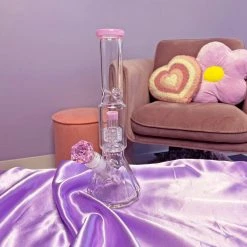 Burning Love Bongs Material Girl Water Pipe - Pink