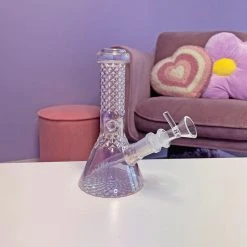 Burning Love Bongs Crystal Water Pipe- Iridescent 18 Burning Love Bongs Crystal Water Pipe- Iridescent