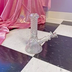 Burning Love Bongs Crystal Water Pipe- Iridescent 20 Burning Love Bongs Crystal Water Pipe- Iridescent