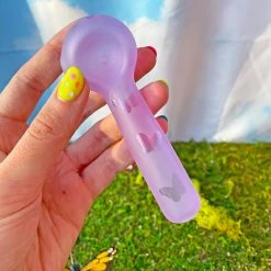 Burning Love Pipes Butterfly Pipe- Purple