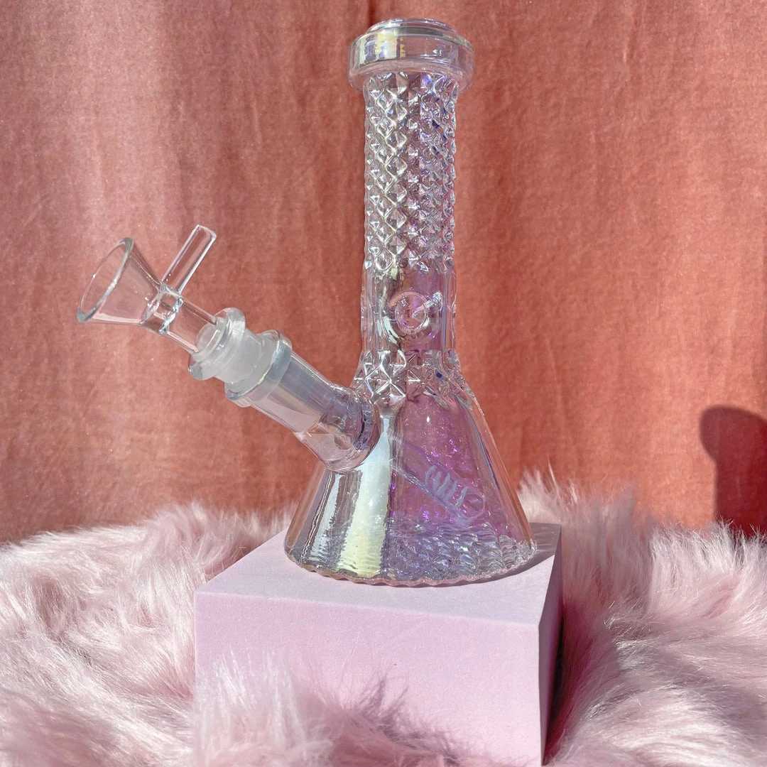 Burning Love Bongs Crystal Water Pipe- Iridescent 12 Burning Love Bongs Crystal Water Pipe- Iridescent