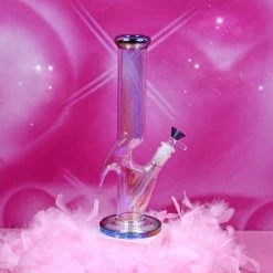 Shop Burning Love Bongs With Perks Iridescent Zong- Teal