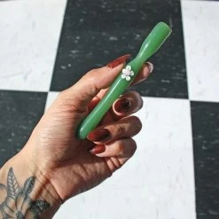 Shop Burning Love Joint Holder/Extender- Jade Flower 4.75