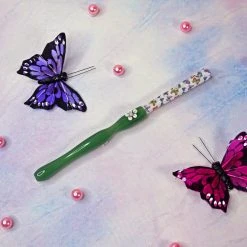 Shop Burning Love Joint Holder/Extender- Jade Flower 4.75"