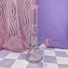 Burning Love Bongs Material Girl Water Pipe - Pink 1 Burning Love Bongs Material Girl Water Pipe - Pink