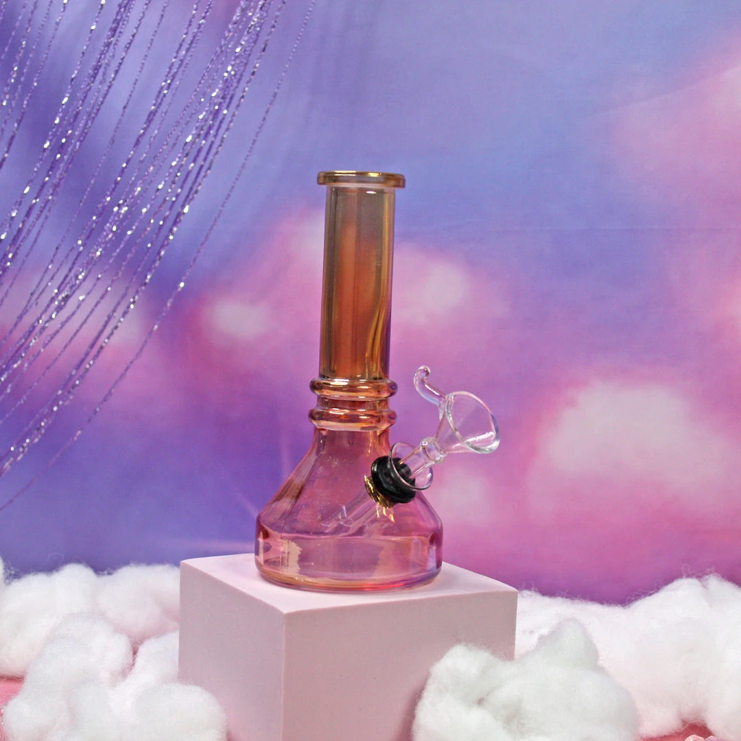 Burning Love Bongs Mini Iridescent Bong 3 Burning Love Bongs Mini Iridescent Bong