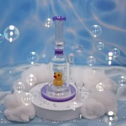 Shop Burning Love Duckie Water Pipe/Rig- Purple Bongs