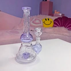 Burning Love Twirl Water Pipe- Purple