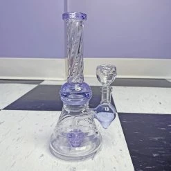 Burning Love Twirl Water Pipe- Purple