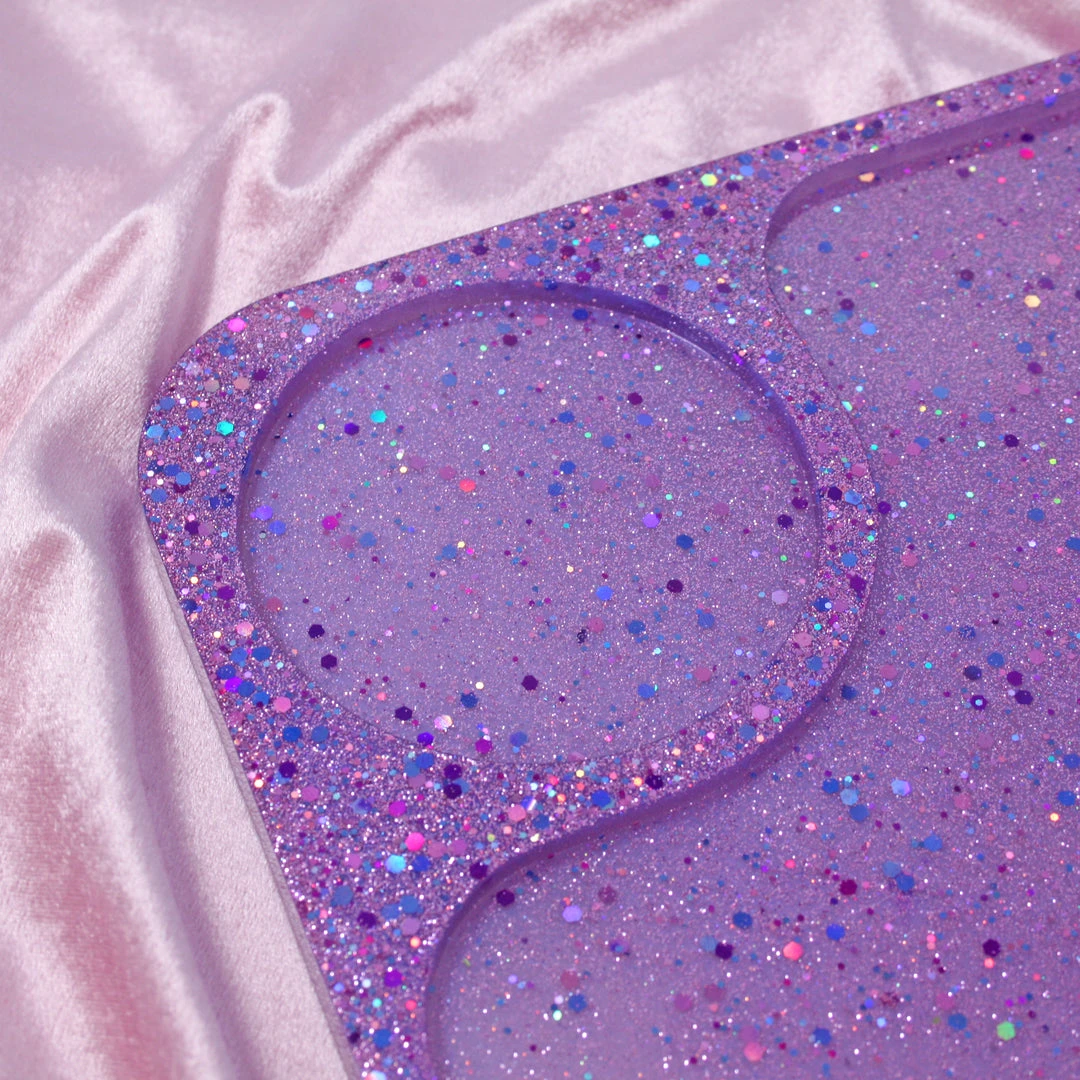 Shop Burning Love Purple Glitter Resin Rolling Tray 4 Shop Burning Love Purple Glitter Resin Rolling Tray