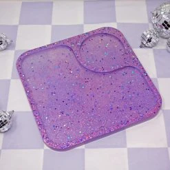 Shop Burning Love Purple Glitter Resin Rolling Tray 10 Shop Burning Love Purple Glitter Resin Rolling Tray