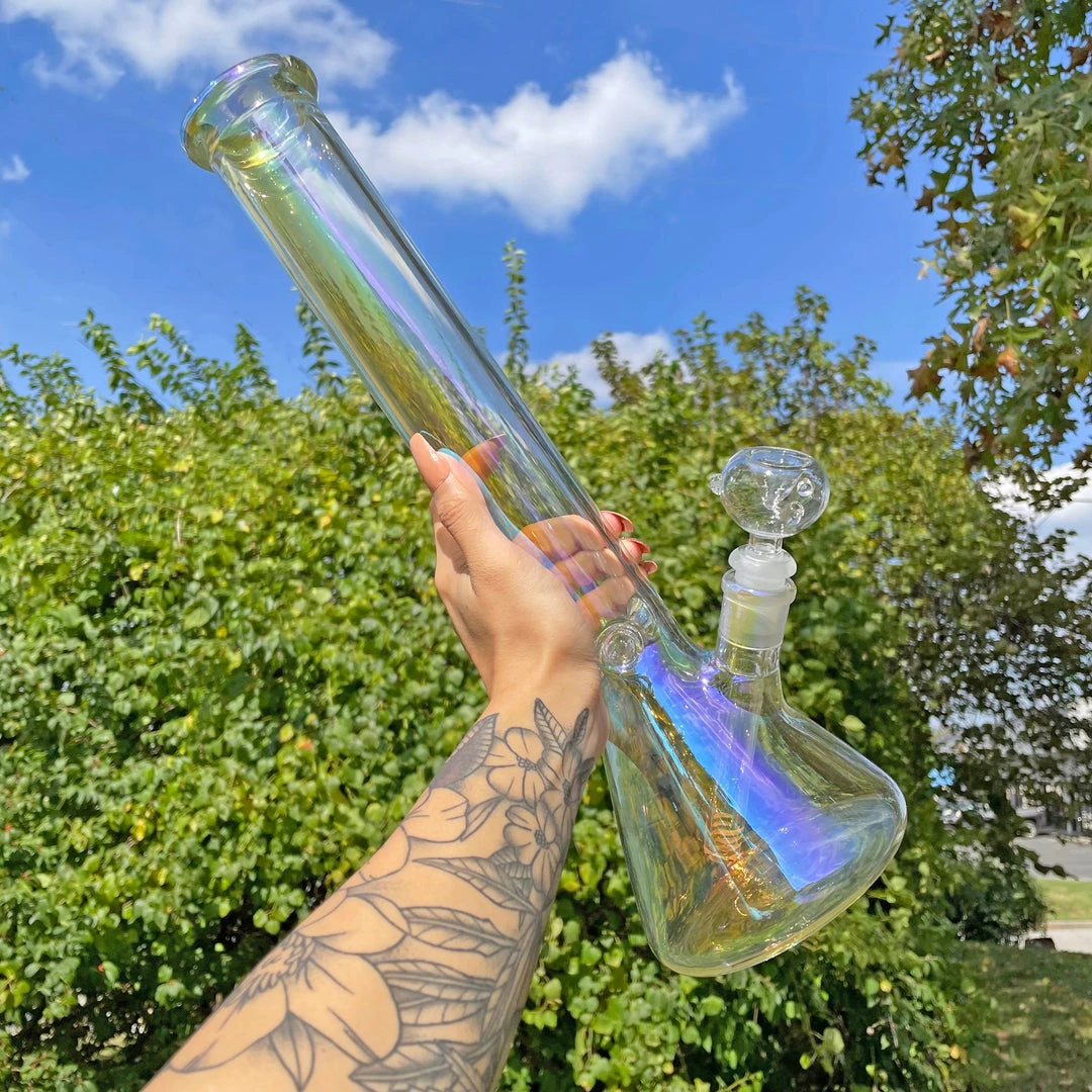 Burning Love XL Iridescent Beaker Bong 4 Burning Love XL Iridescent Beaker Bong
