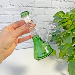 Burning Love Bongs Art Deco Bong- Green 8 Burning Love Bongs Art Deco Bong- Green