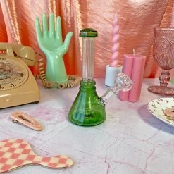 Burning Love Bongs Art Deco Bong- Green