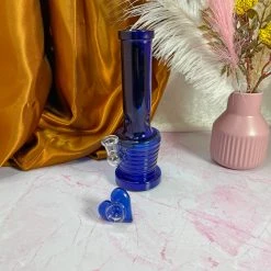 Burning Love Blue Groovy Heart Bong Bongs