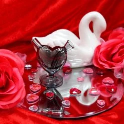 Burning Love Mini Heart Bubbler- Black