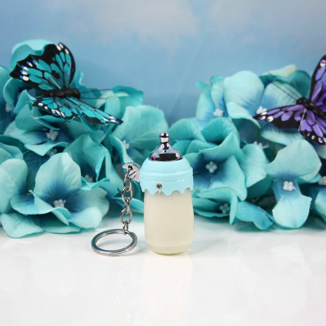Burning Love Baby Bottle Keychain Lighter- Blue Lighters 3 Burning Love Baby Bottle Keychain Lighter- Blue Lighters