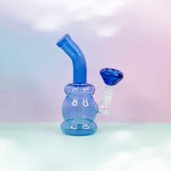 Burning Love Diamond In The Rough Water Pipe- Sapphire Bongs