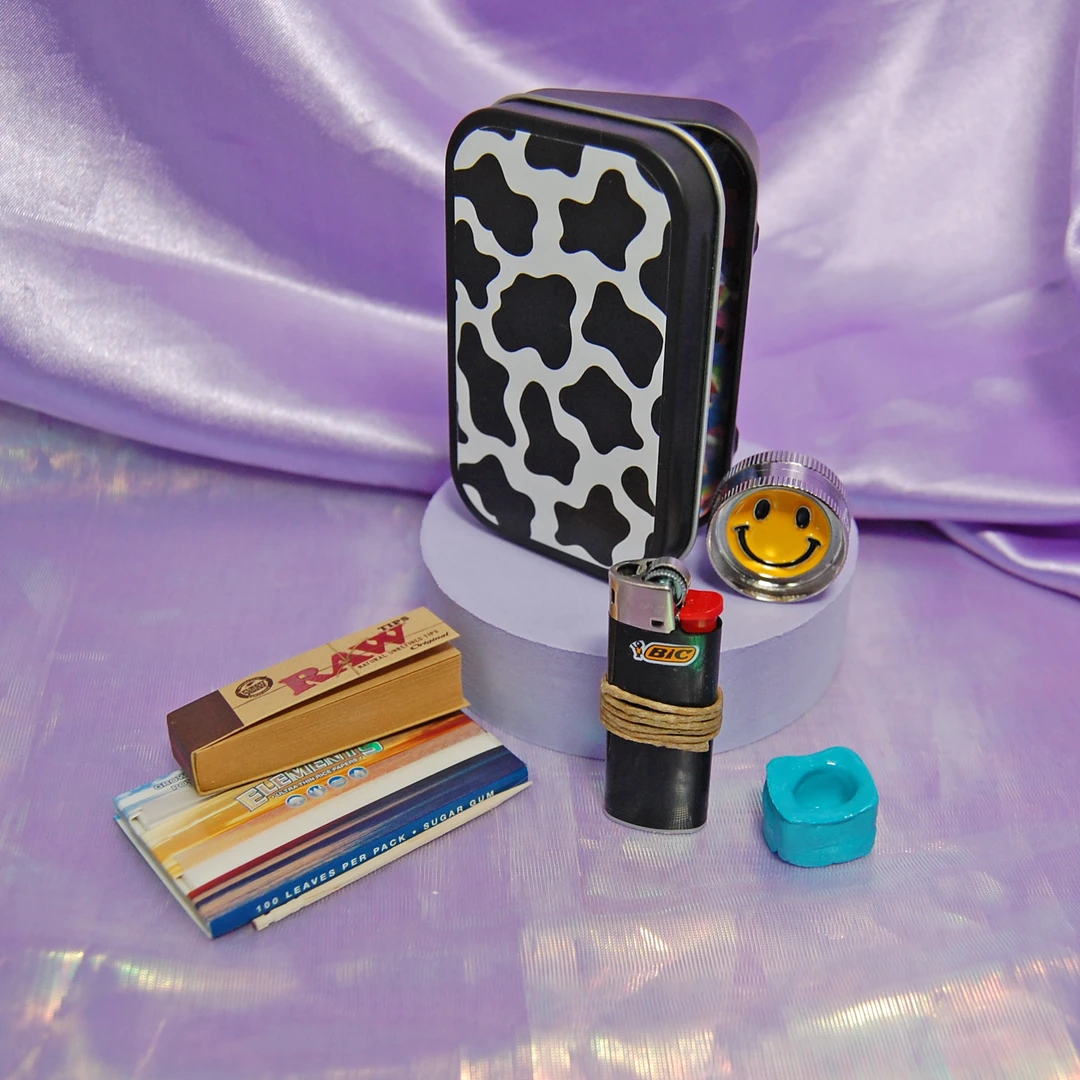 Shop Burning Love Stash Boxes Cow Smoking Kit 4 Shop Burning Love Stash Boxes Cow Smoking Kit