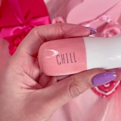 Burning Love Chill Pill Pipe- Pink 14 Burning Love Chill Pill Pipe- Pink