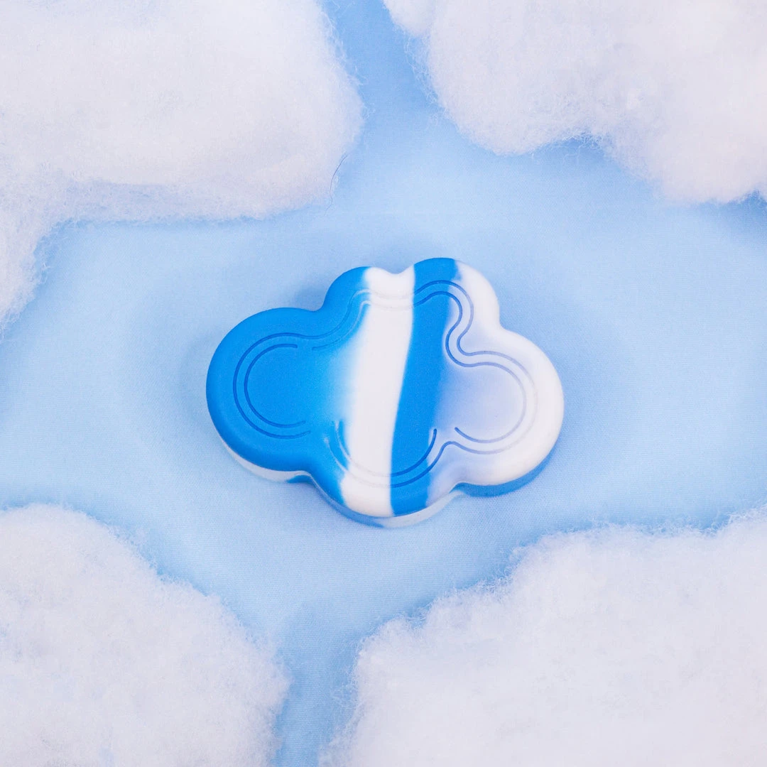 Burning Love Cloud Silicone Container- Tie Dye 10 Burning Love Cloud Silicone Container- Tie Dye