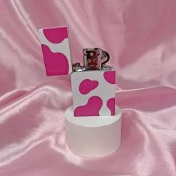 Burning Love Accessories Pink Cow Lighter
