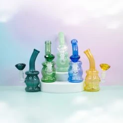 Burning Love Diamond In The Rough Water Pipe- Teal 13 Burning Love Diamond In The Rough Water Pipe- Teal