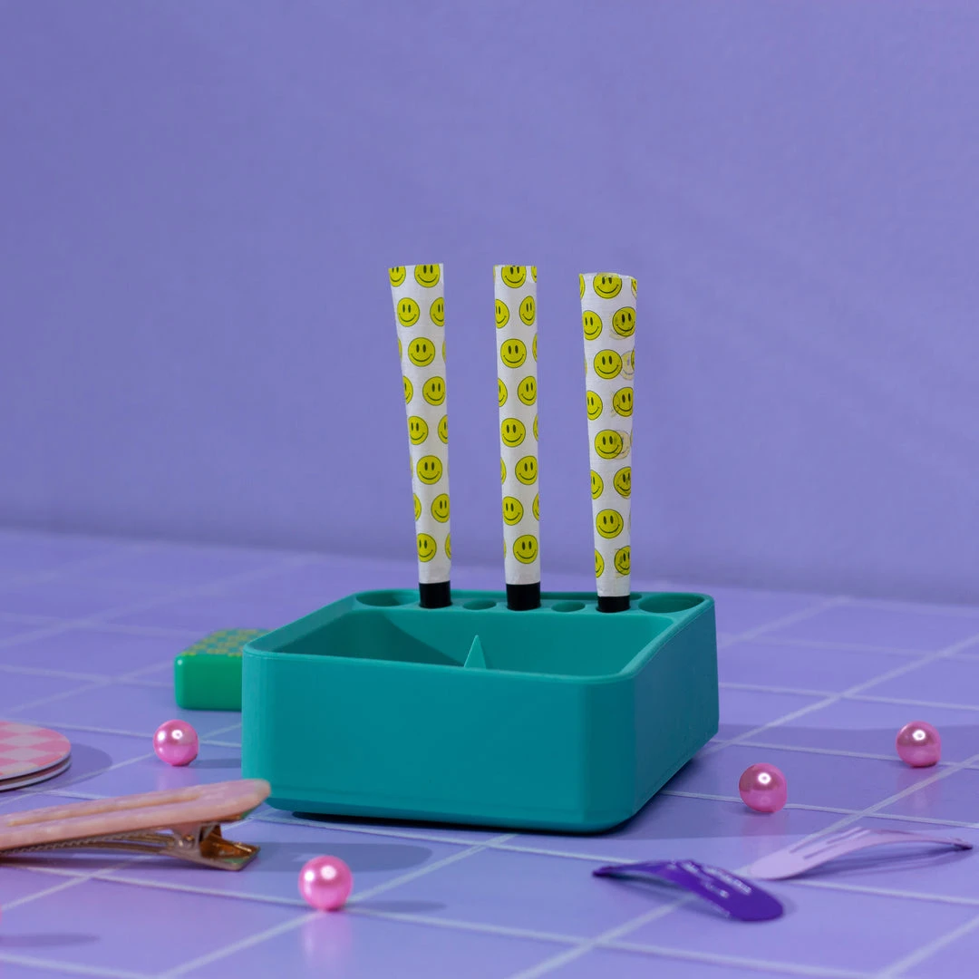 Burning Love Teal Silicone Debowler Ash Tray 8 Burning Love Teal Silicone Debowler Ash Tray