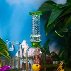 Shop Burning Love Duckie Water Pipe/Rig- Green Bongs