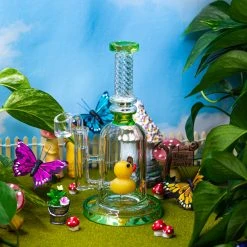 Shop Burning Love Duckie Water Pipe/Rig- Green Bongs