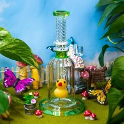 Shop Burning Love Duckie Water Pipe/Rig- Green Bongs